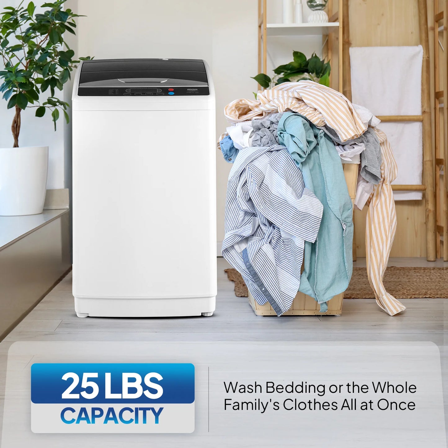 Compact Twin Tub Portable Washing Machine with Spin Dryer for Apartments, Dorms, RVs & Small Spaces
