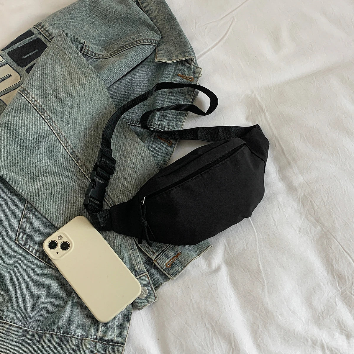 Unisex Travel Waist Bag . Lightweight Crossbody Belt Bag for Sports, Running, Travel & Everyday Use