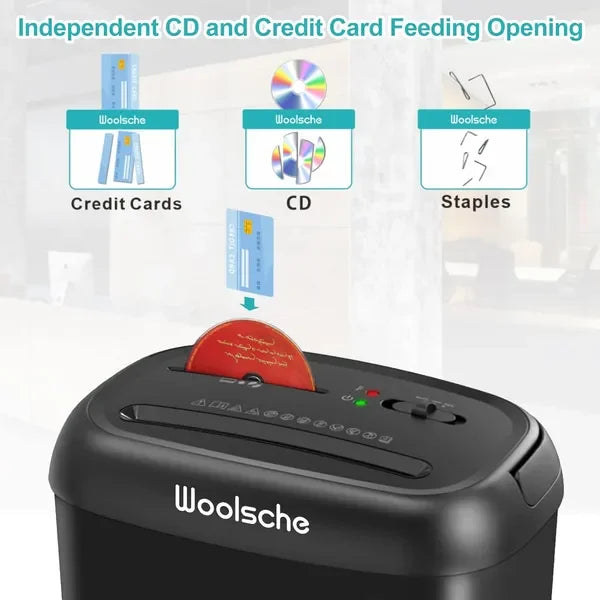 14 Sheet Cross Cut Paper Shredder .P 4 Secure Home & Office Document Shredder