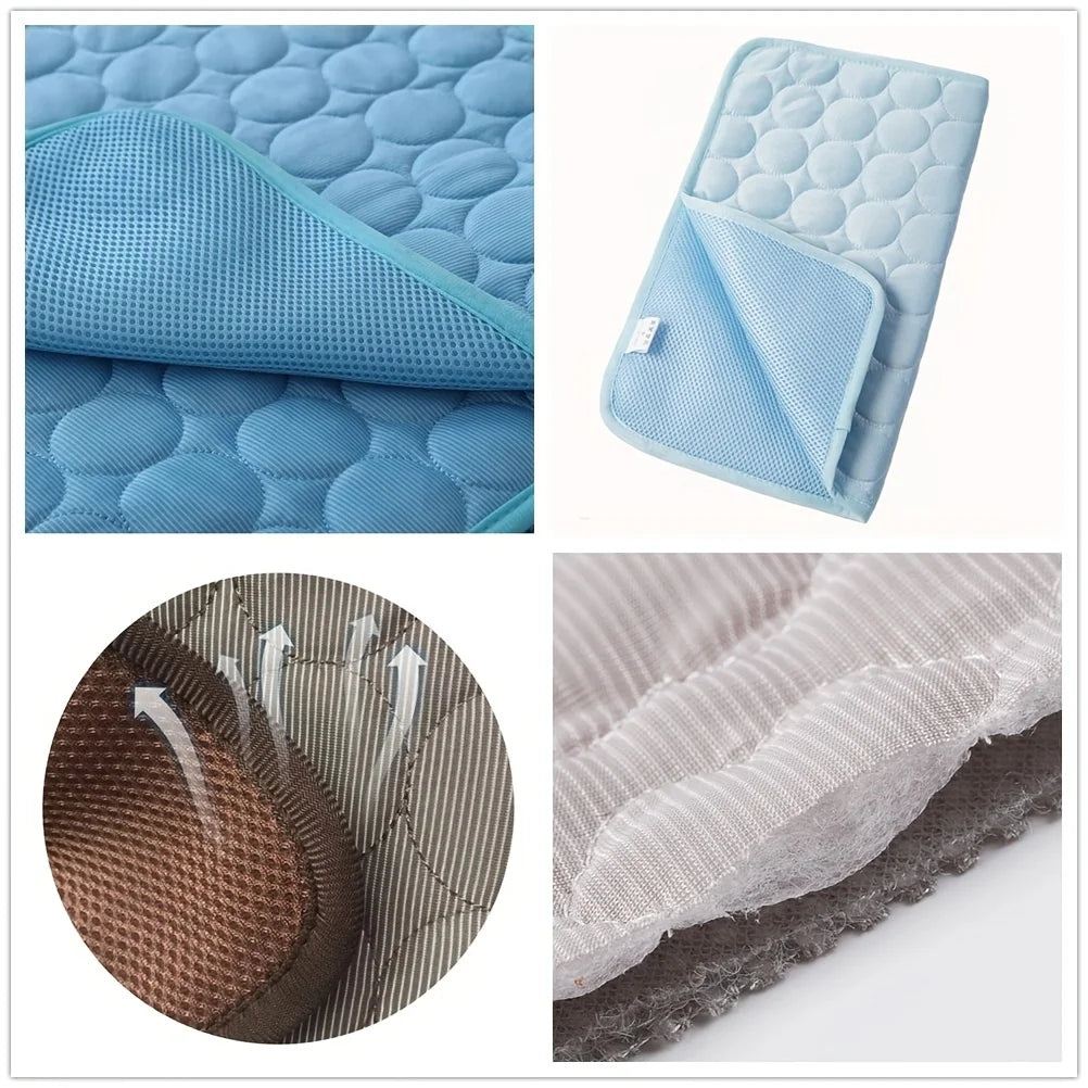 Extra Large Cooling Gel Pet Mat for Dogs & Cats.Reusable Summer Cooling Pad
