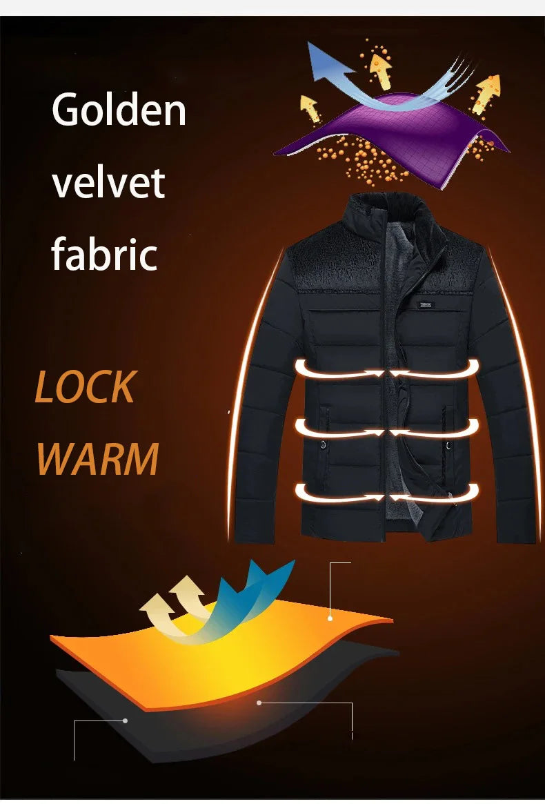 Men’s Plush Winter Puffer Jacket