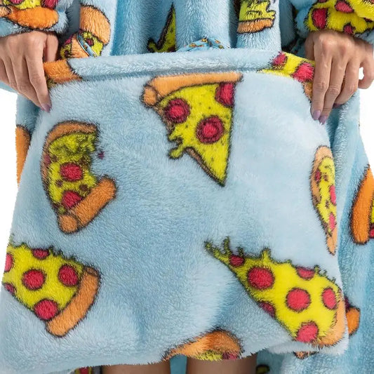 Oversized Wearable Hoodie Sherpa Blanket Unisex For Winter
