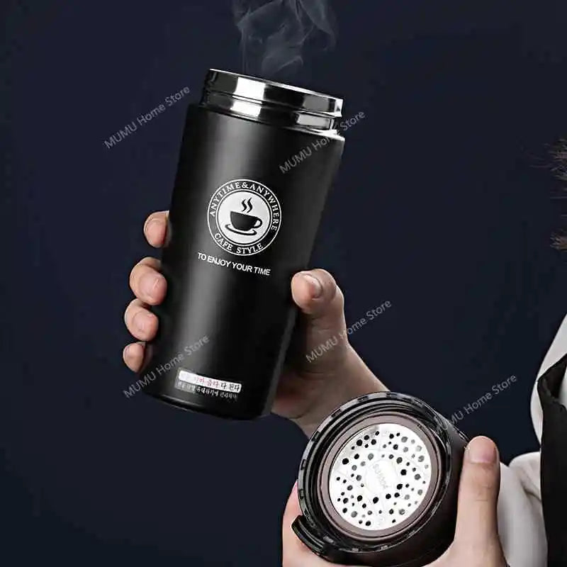 380ML/510ML Thermal Mug Double-layer Stainless Steel Coffee Cup Tea Vacuum Flask Thermos Water Bottle Leak-proof Thermos Mug