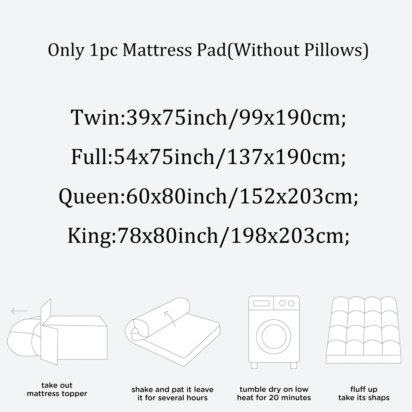 Cooling Mattress Pad Quilted Fitted Deep Pocket Protector