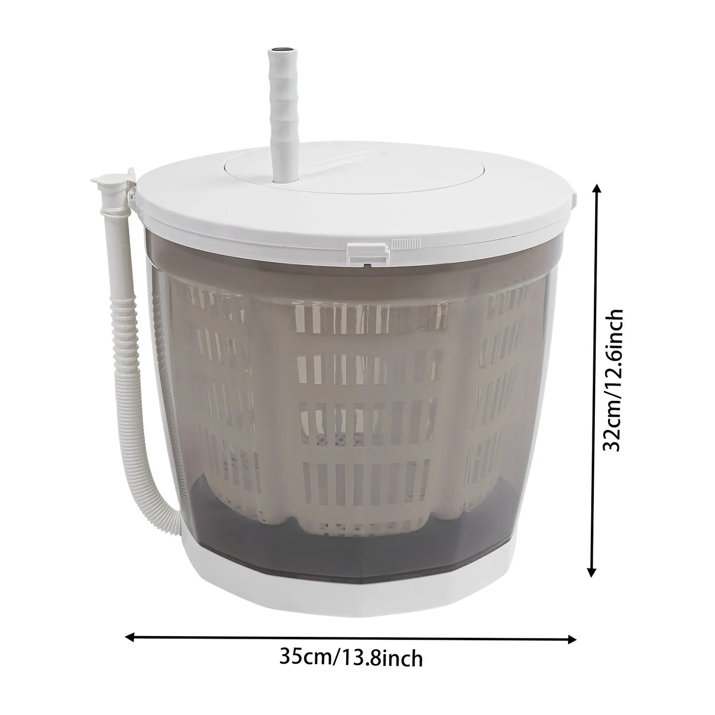 2-in-1 Manual Mini Portable Washing Machine & Spin Dryer for Delicates, Baby Clothes, Camping & Travel