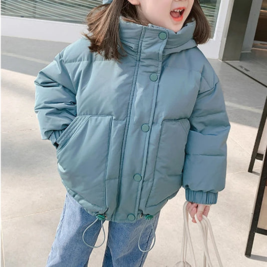 Children Thick Padded Coat Parka Warm Outerwear For Toddlers