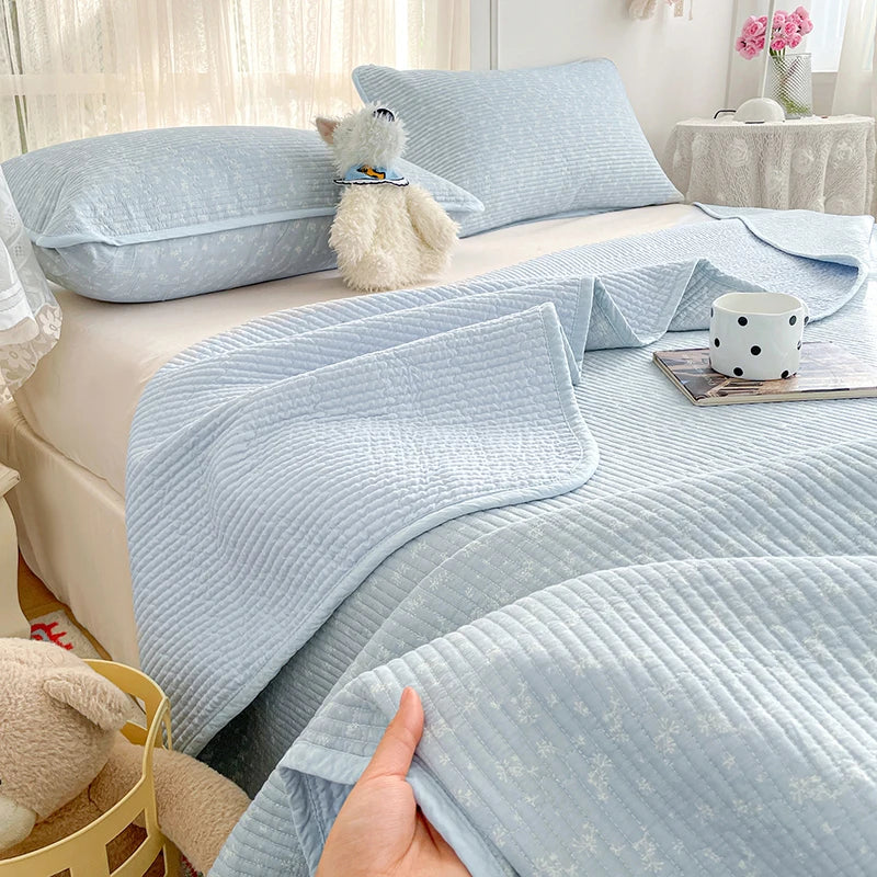 100% Cotton Thickened Bedspread & Cover Set