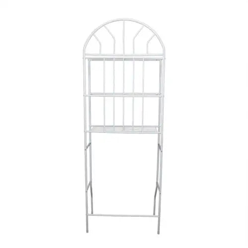 White 3 Tier Over Toilet Shelf Towel Rack Metal Organizer