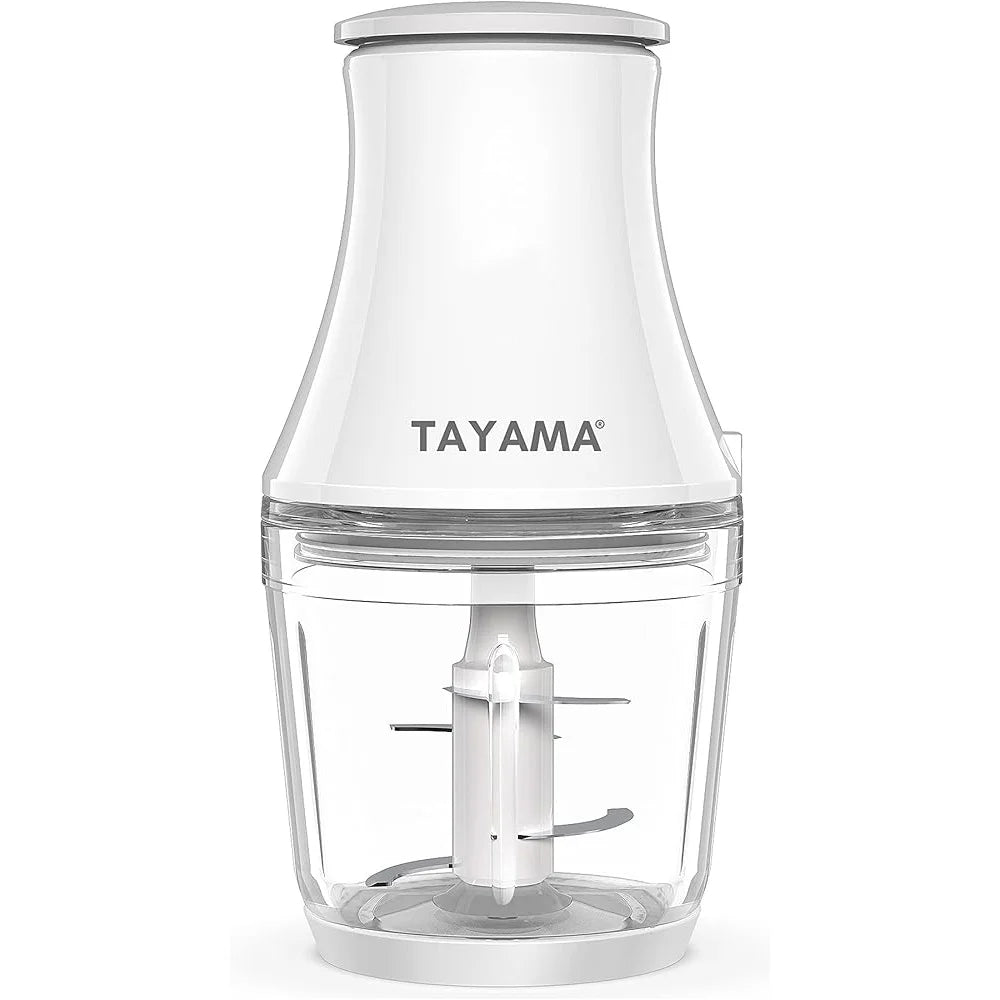200W Mini Food Processor 2.5 Cup Chopper 4-Layer Stainless Steel Blade Kitchen Appliance Easy Clean Non-Slip Base