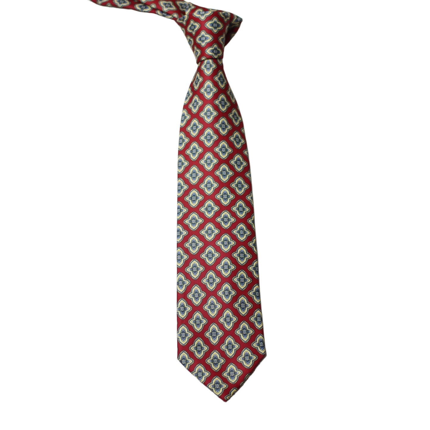 Luxury Men’s Silk Geometric Necktie for Business, Weddings & Formal Events