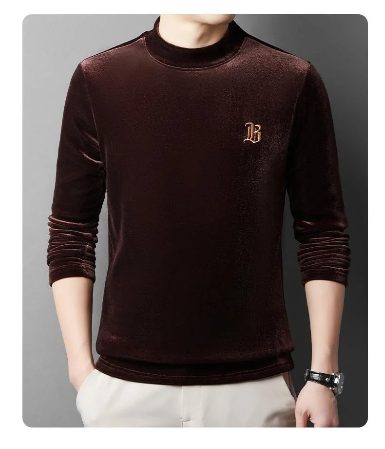 Pierre Cardin Men’s Luxury Fleece Sweatshirt | Premium Crew Neck Pullover | Soft Warm Casual Winter Sweater