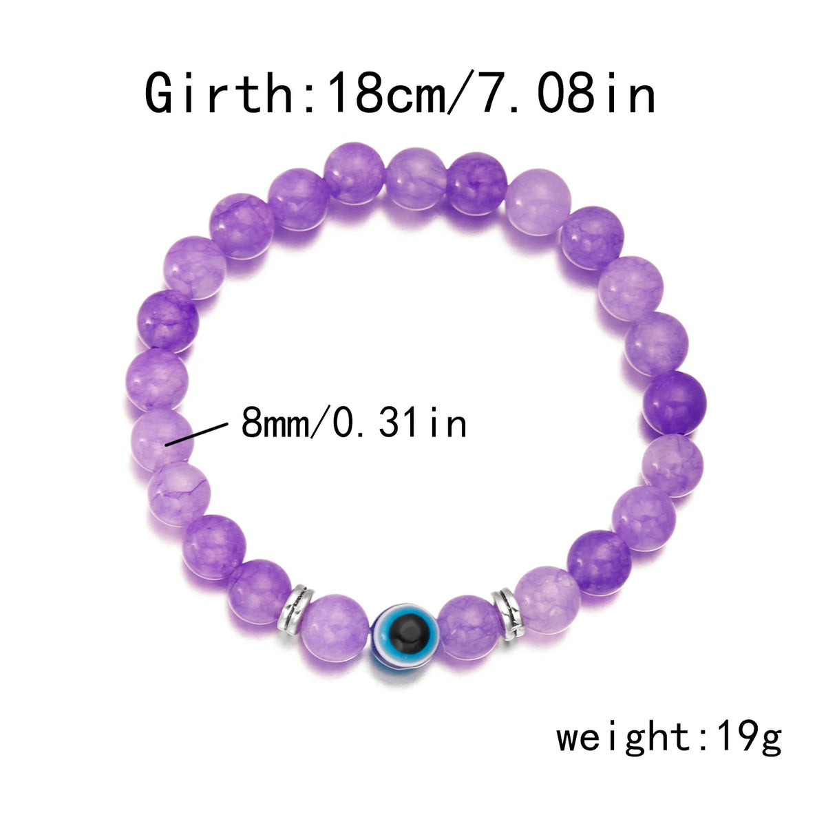 Evil Eye Beaded Bracelet  Multicolor Options