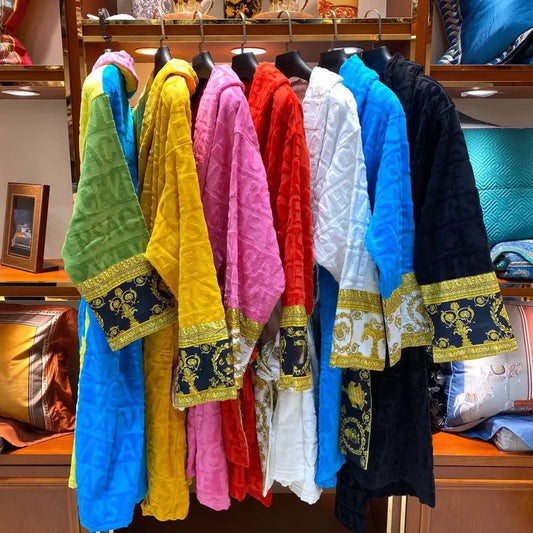 Autumn Winter Bathrobe With Pockets For Men And Women
