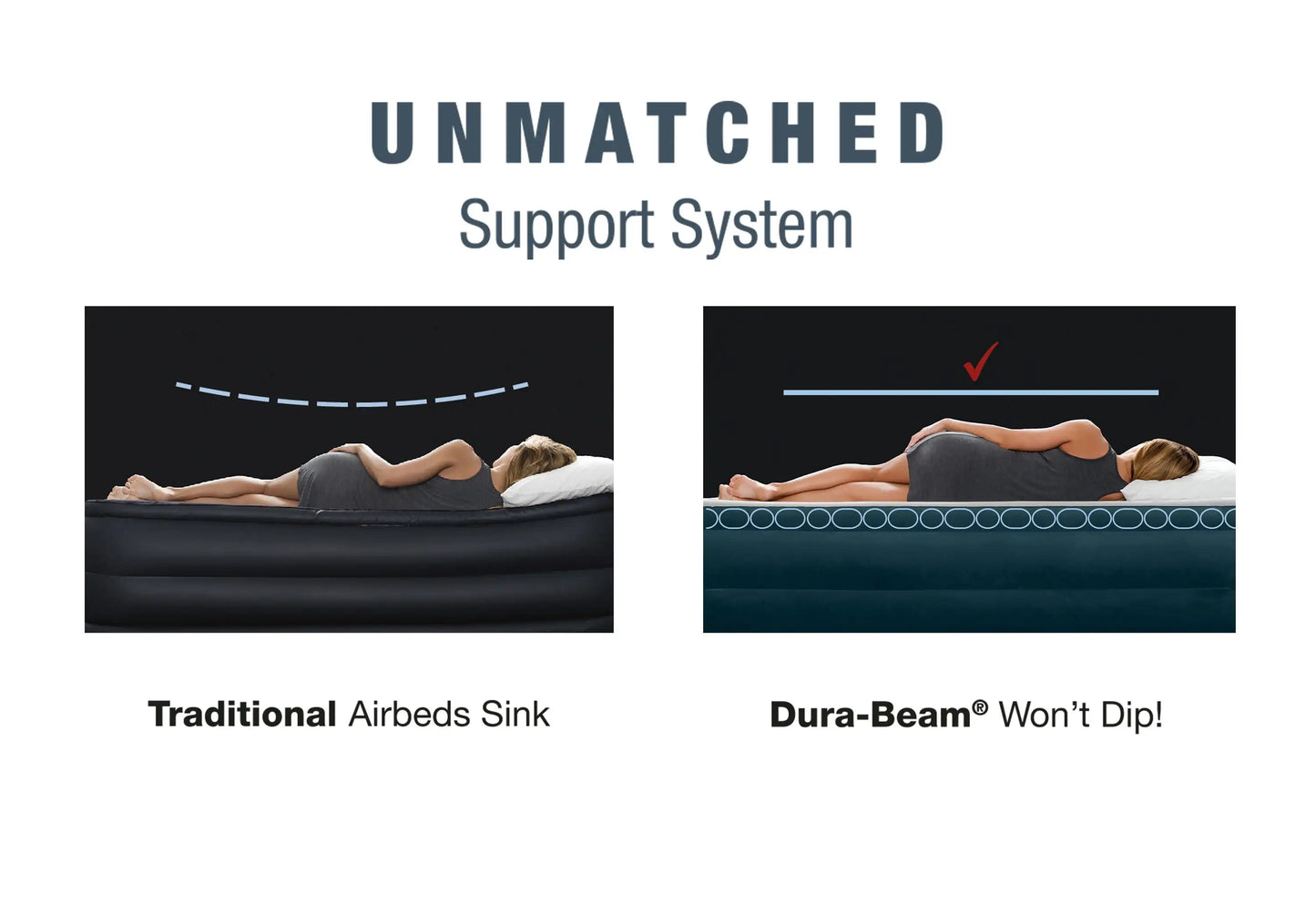 Intex 15" Twin Essential Rest Dura-Beam Airbed Mattress with Built-in Pump