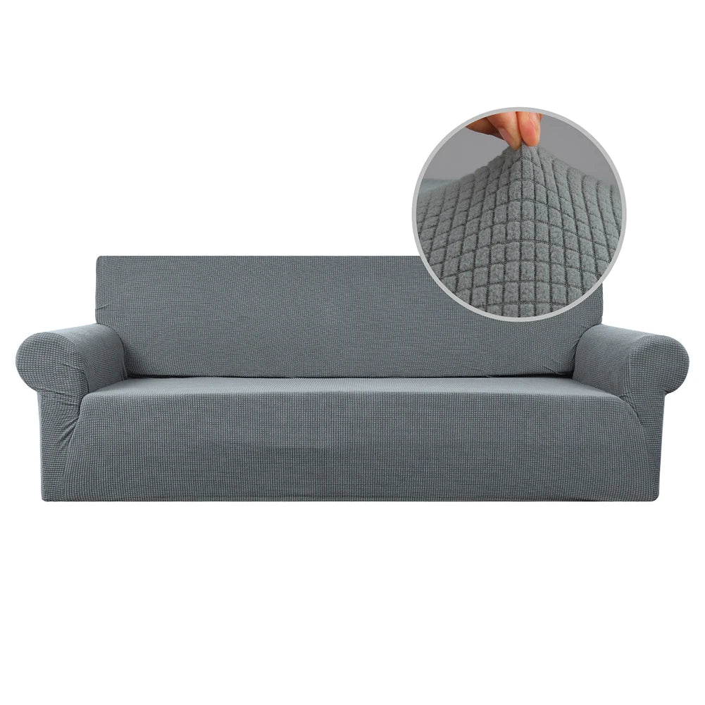Jacquard Stretch Couch Cover Universal Sofa Covers Dog Cat Pets Friendly Washable Furniture Protector Fitted Sofa Slipcovers