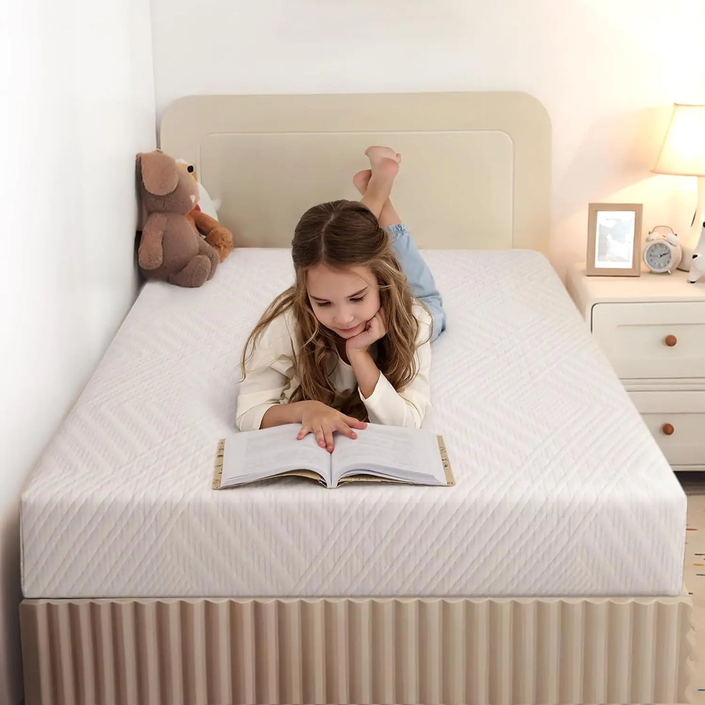 Twin Mattress in a Box 6 inch Mattresses for Kids Bed Single Size Daybed Individual Bunk Memory Foam Medium Firm