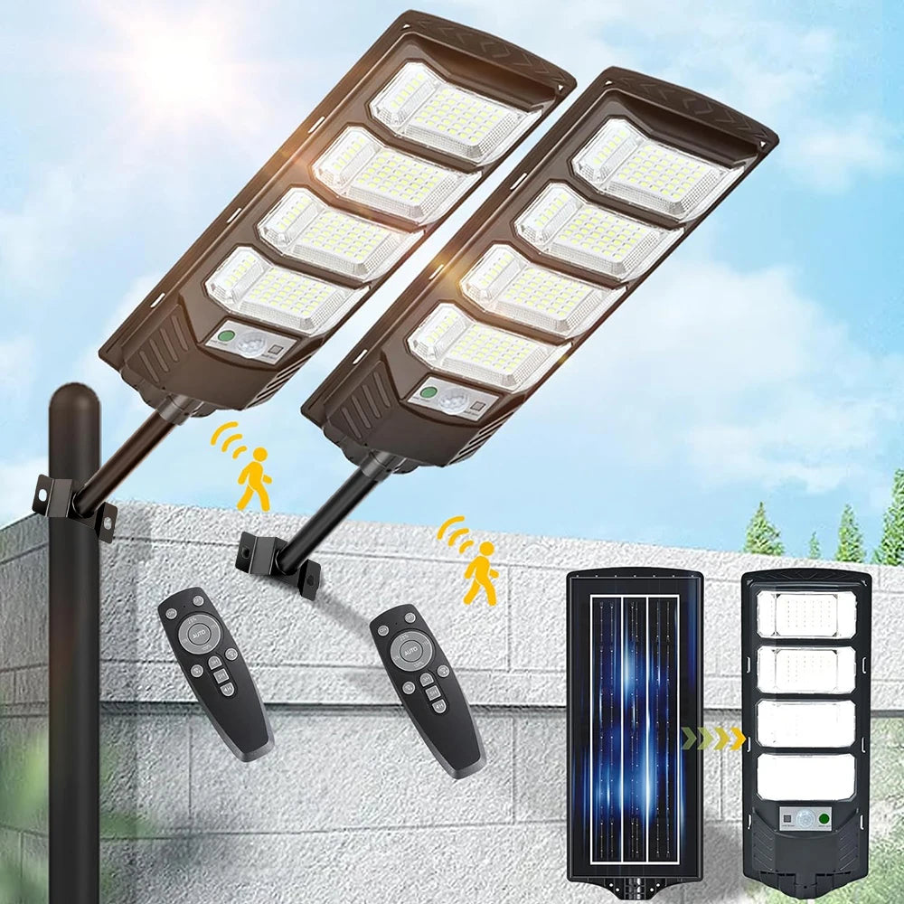Solar LED Street Light | Outdoor Motion-Sensor Security Light
