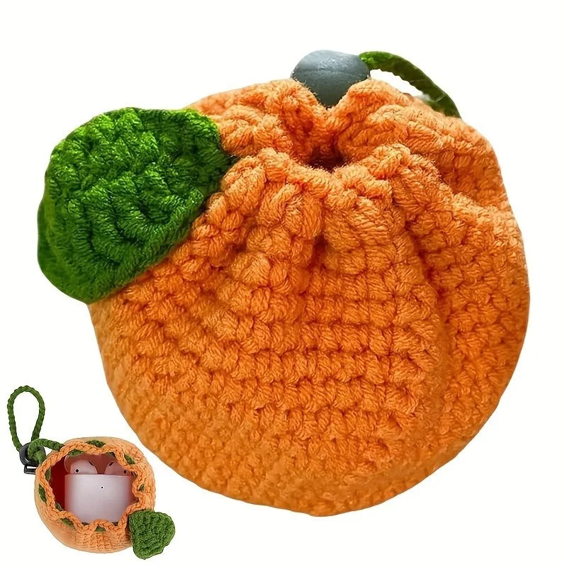Handmade Crochet Fruit Mini Purse for Women