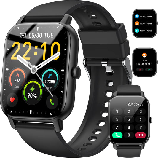 Premium Bluetooth Smart Watch with Fitness Tracker, Calls & Health Monitoring
