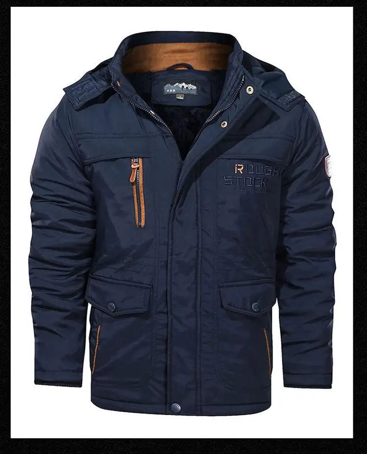 Men’s Winter Fleece Lined Outdoor Parka Jacket
