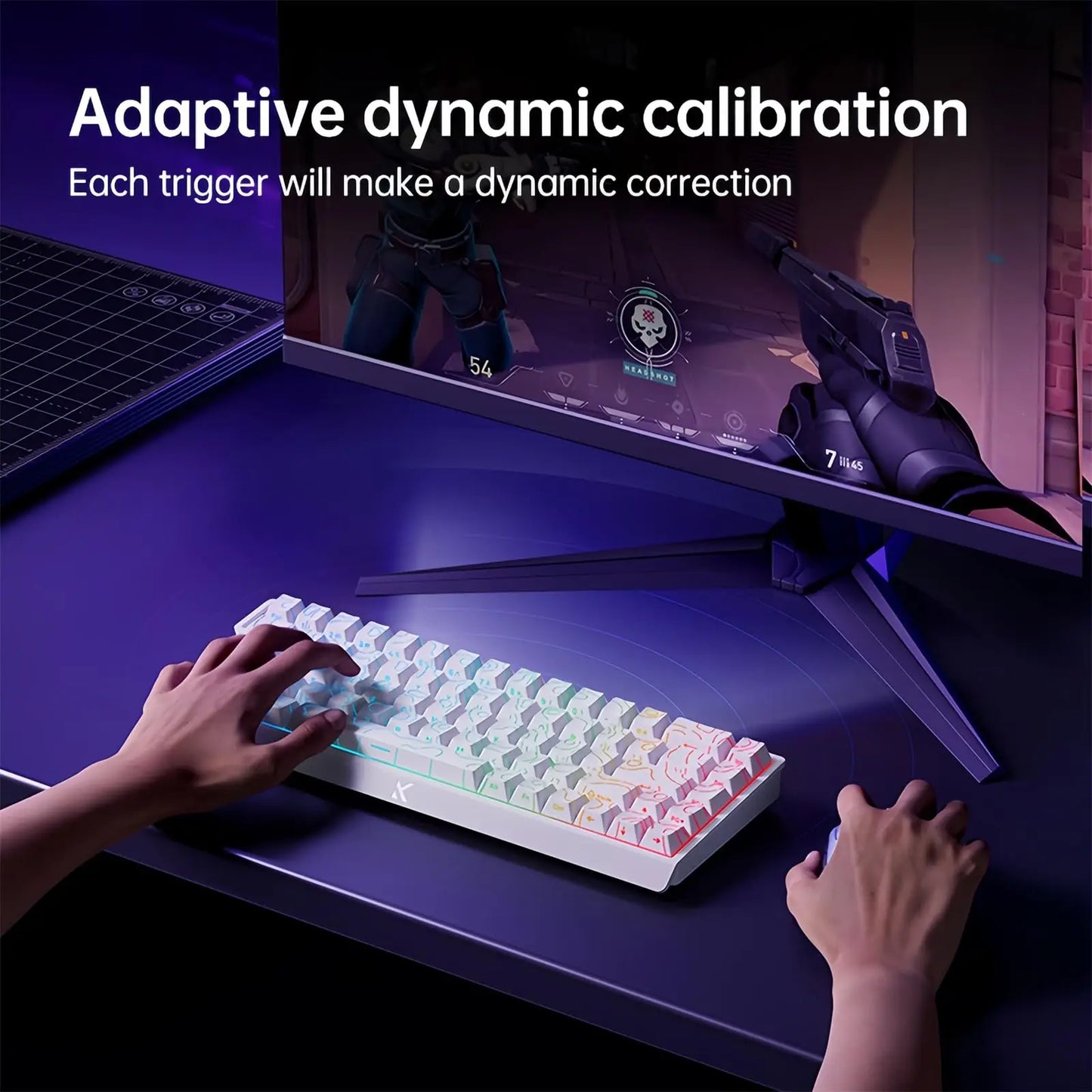 MCHOSE ACE 68 Magnetic Switch Gaming Keyboard . Hall Effect Rapid Trigger Mechanical Keyboard