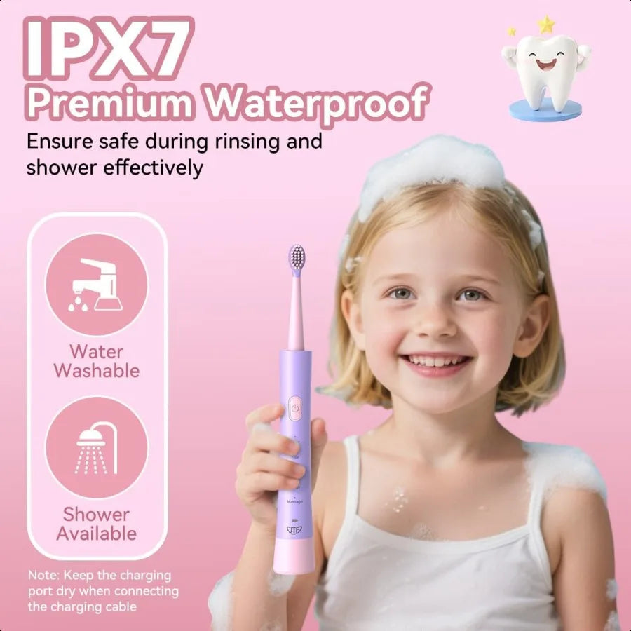 Electric Toothbrush Rechargeable: Sonic Tooth Brush with Smart Timer 5 Brushing Modes 4 Soft Brush Heads IPX7 Waterproof and DI