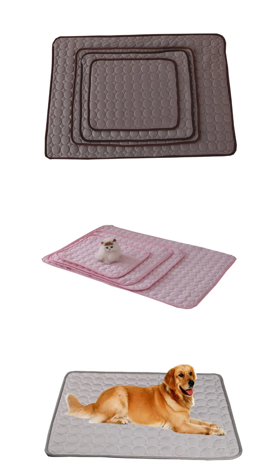 Extra Large Cooling Gel Pet Mat for Dogs & Cats.Reusable Summer Cooling Pad