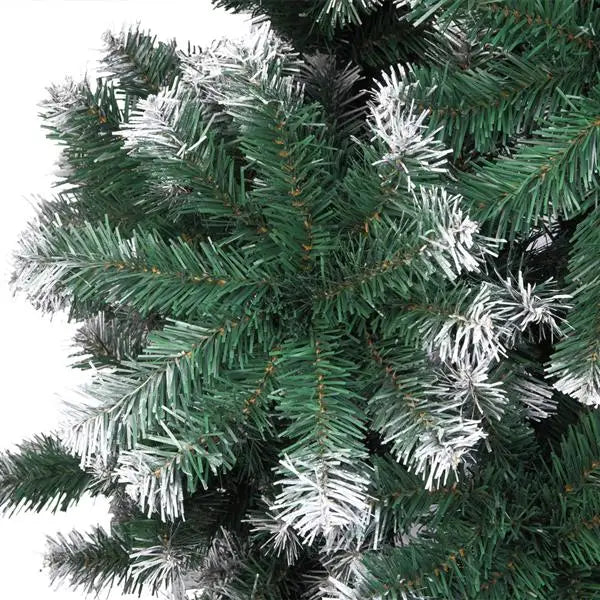 7FT Snow-Flocked Artificial Christmas Tree .870 Branches with Realistic Winter Holiday Design