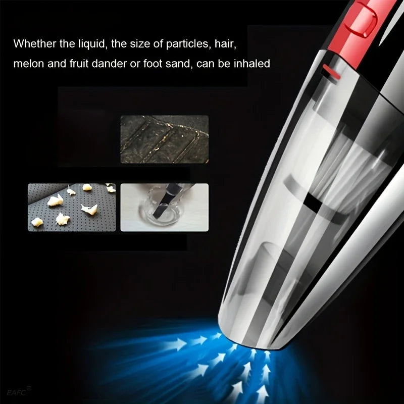 Cordless Handheld Vacuum Cleaner | Rechargeable Portable Car & Home Vacuum with Powerful Suction and Multi-Surface Cleaning