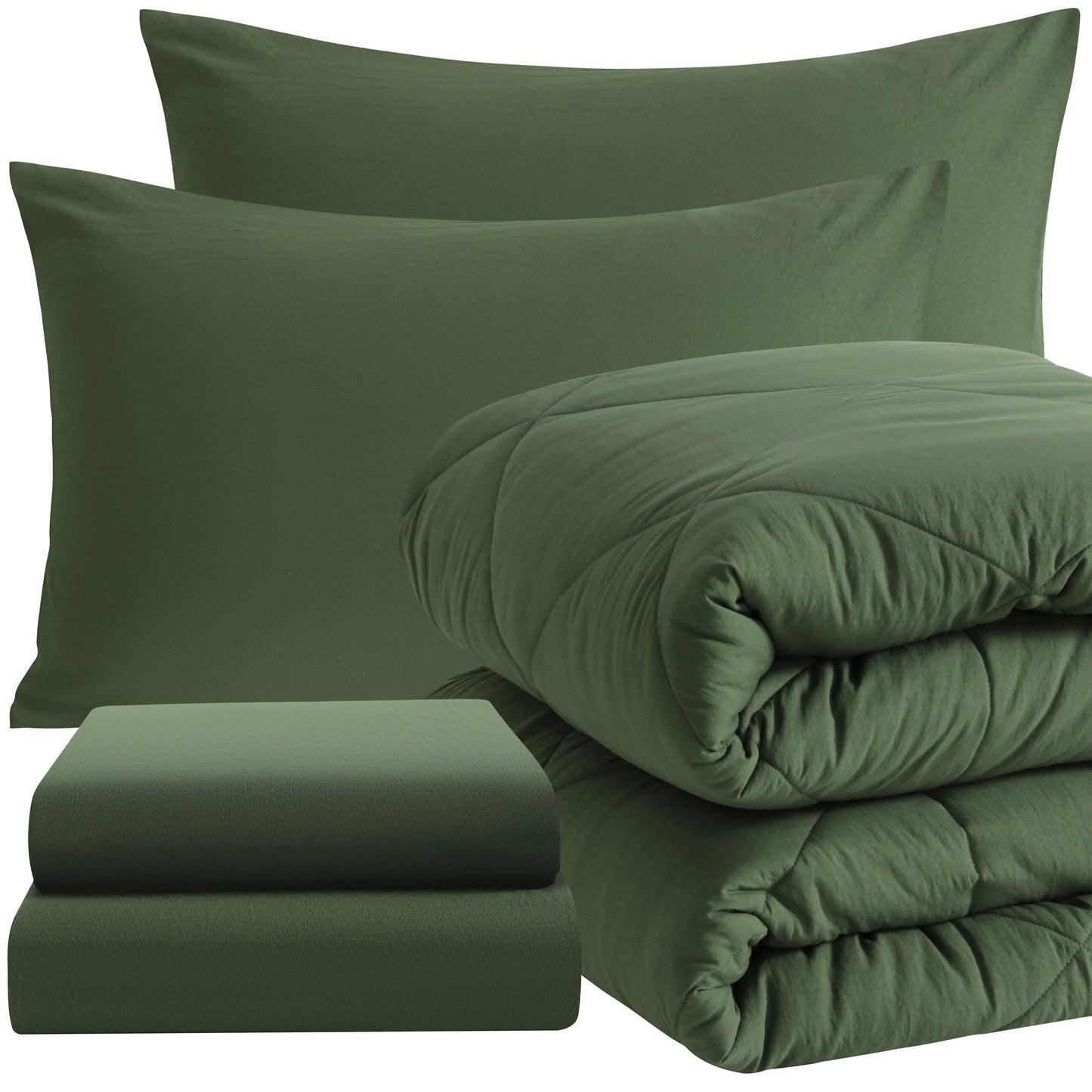 Ntbay 5 Piece Bedding Comforter Set,Breathable Bed in a Bag, Includes Comforter, Fitted Sheet, Top Sheet and Pillowcases