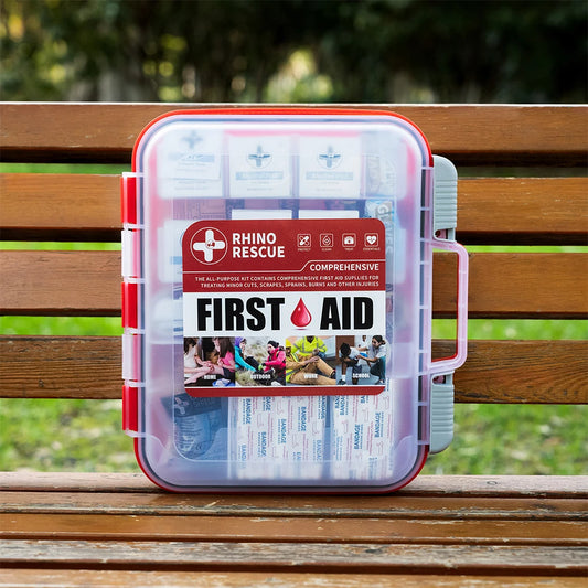 350-Piece Emergency First Aid Kit – Portable Medical Supply Box for Home, Car, Office, Camping & Travel