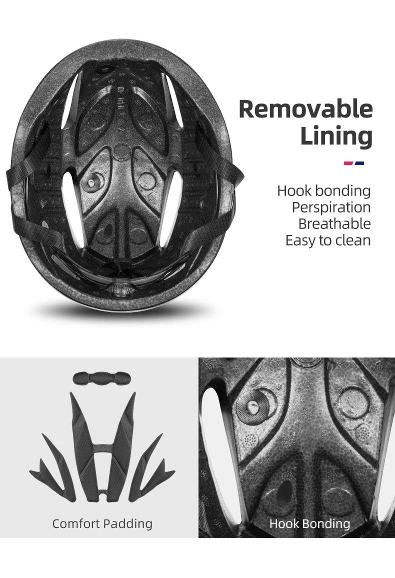 ROCBROS Adult Lightweight Cycling Helmet . Road & Mountain Bike Safety Helmet with Adjustable Fit and Ventilation