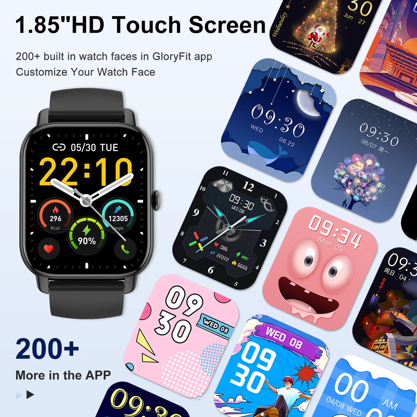 Premium Bluetooth Smart Watch with Fitness Tracker, Calls & Health Monitoring