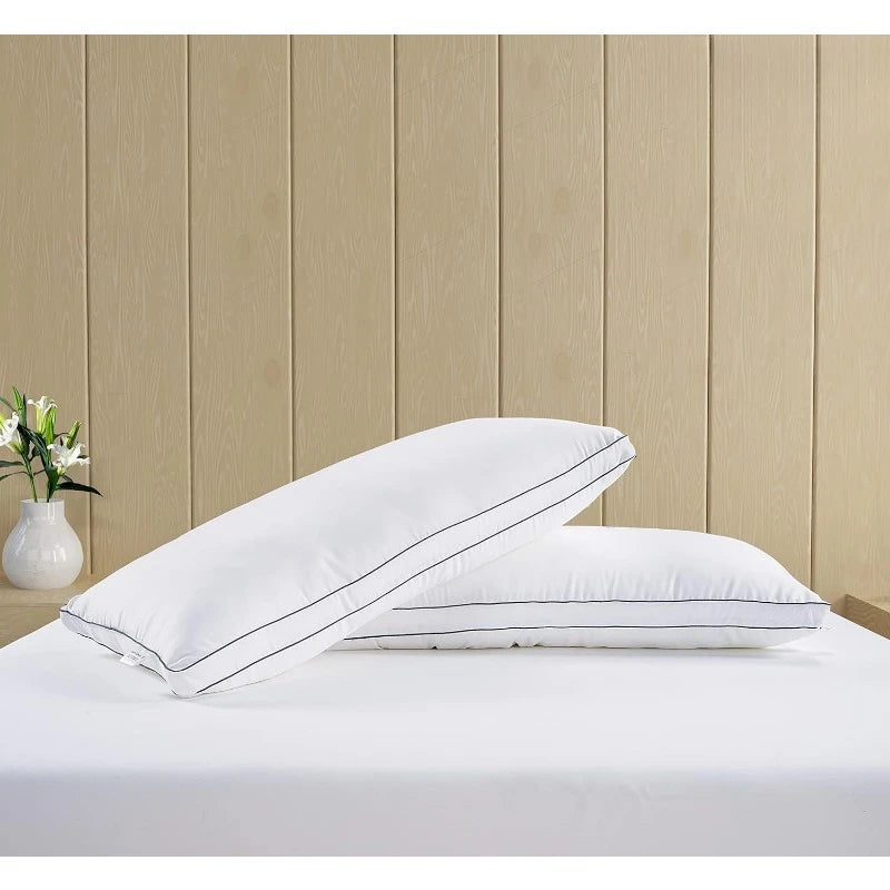 2 Pack King Size Bed Pillows For Back Stomach Side Sleepers