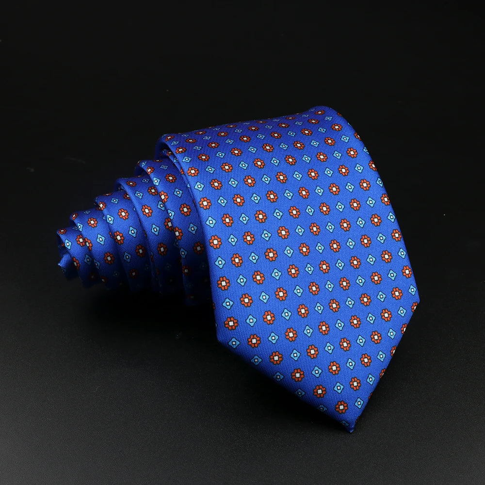 51 Styles Men's Silk Ties Jacquard Striped Plaid Floral Necktie Accessories Daily Wear Shirt Suit Cravat Wedding Party Gift