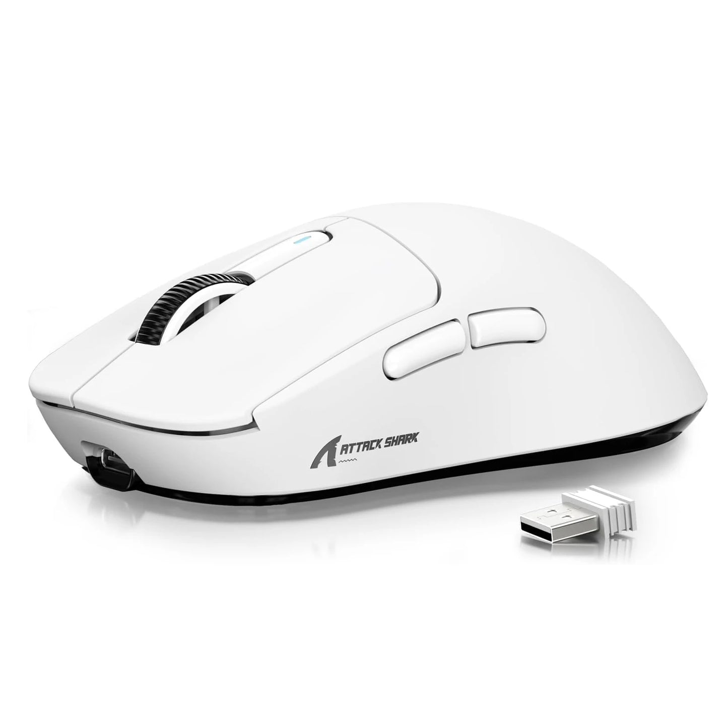 ATTACK SHARK X3 Ultra-Light Wireless Gaming Mouse, 49g Tri-Mode Bluetooth, 2.4GHz & USB-C Rechargeable Ergonomic Mouse for PC, Mac & Laptop