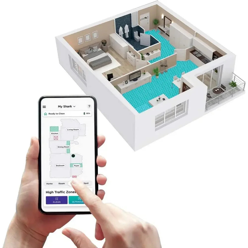 AI Ultra Robot Vacuum & Mop with Self-Emptying Dock | Smart Home Mapping Cleaner