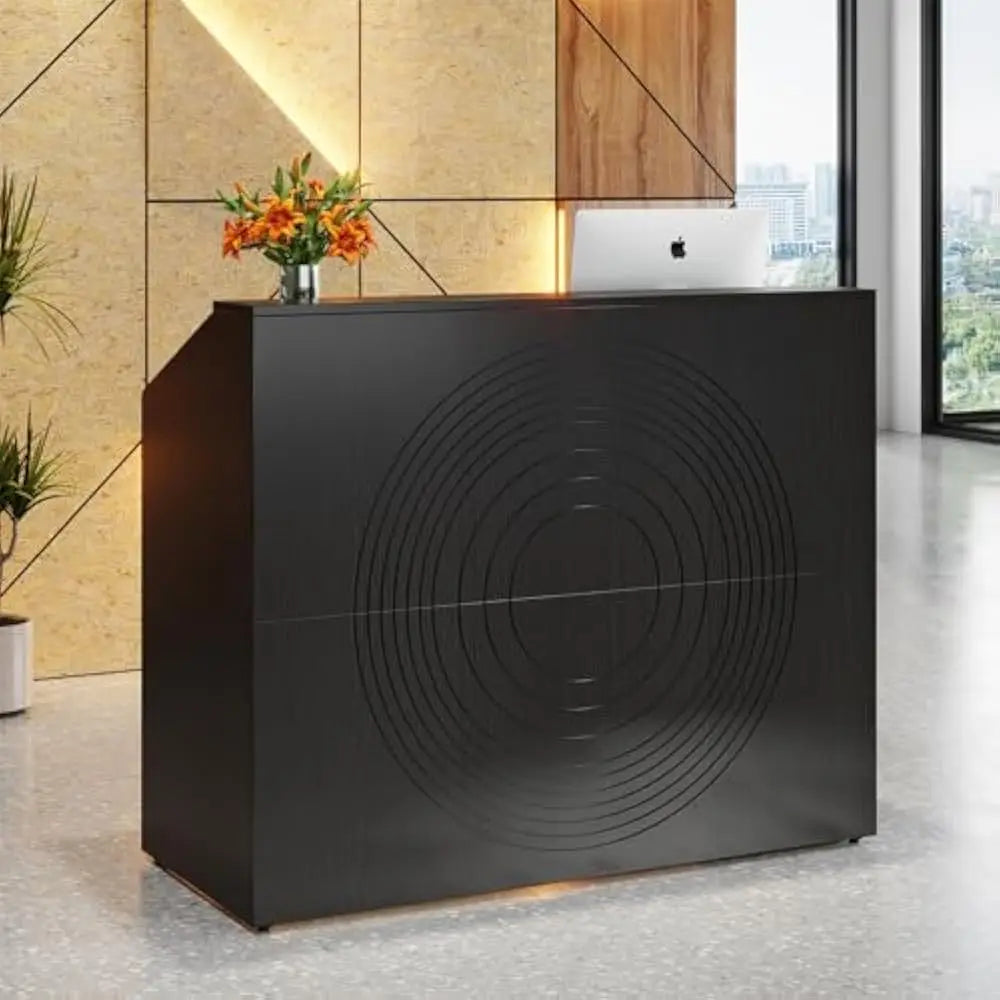 Reception Desk 47 Inch Retail Counter With Cable Grommet