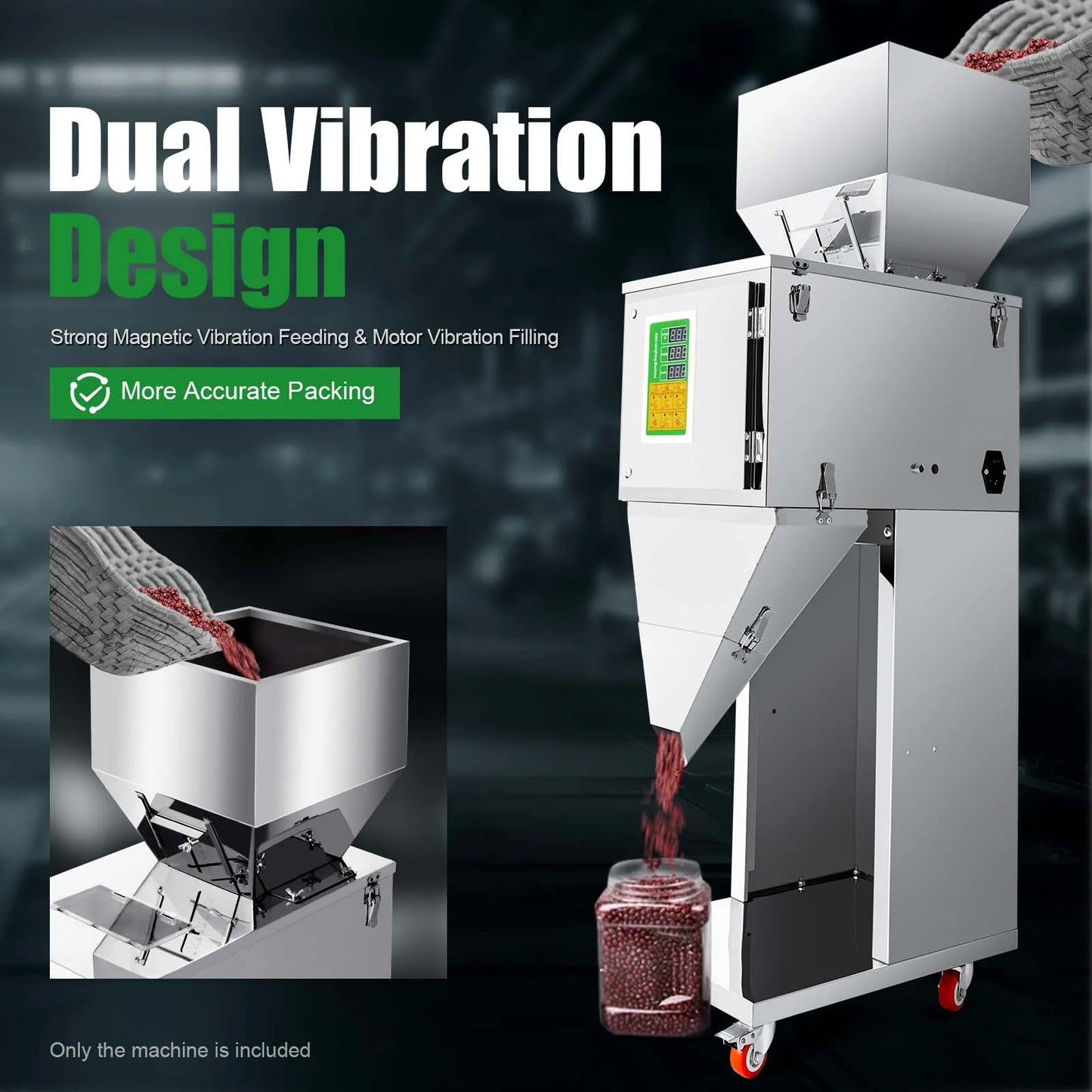 10-999g Weighing Machine Stainless Steel Fast Quantitative Filling Machine 2g (Depending on the Material)