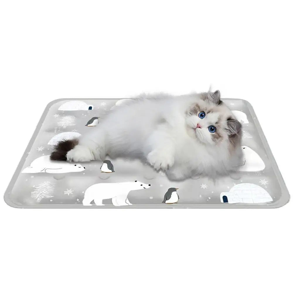 Dog Cooling Blanket Chill Puppy Pad 16x20 Inch Self-Cooling Dog Sleep Mat Washable Portable For Indoor Outdoor For Small Medium