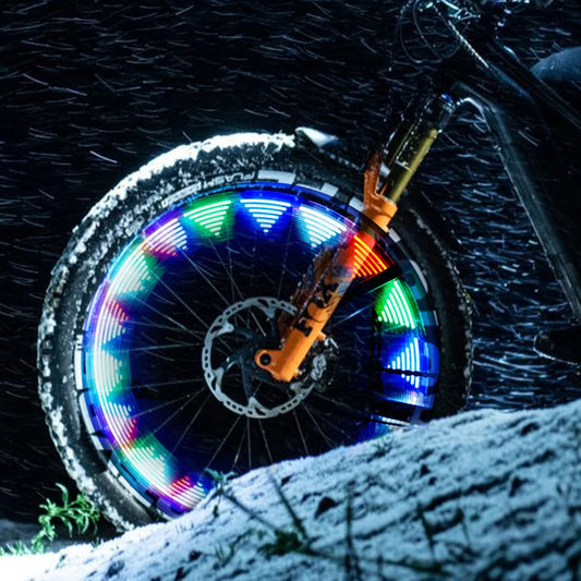 Solar LED Bicycle Spoke Light USB Rechargeable Bike Tire Safety Light Smart Sensing Cycling Tire Lights for Cycling Decoration