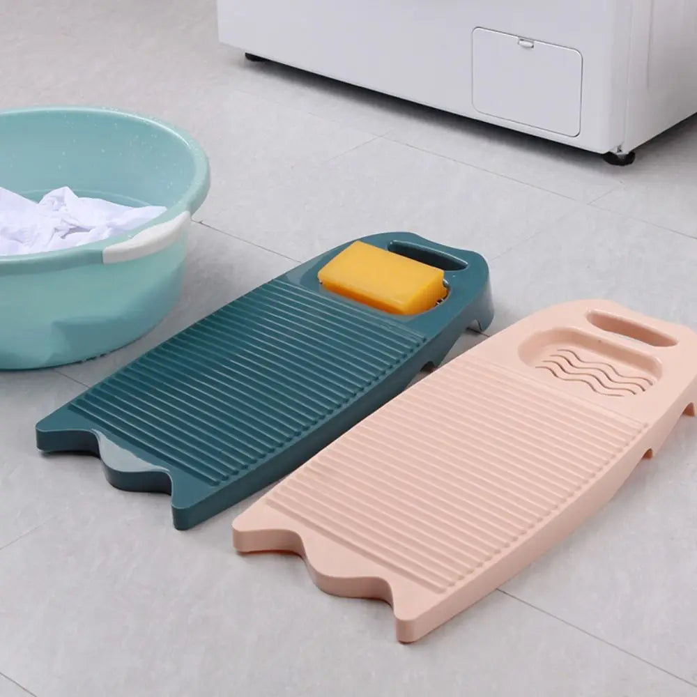 Heavy-Duty Plastic Washboard for Hand Washing Clothes, Delicates, Baby Clothes & Travel Laundry