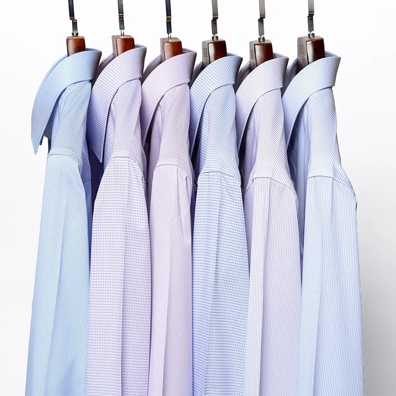 Men’s Classic Fit Long Sleeve Business Dress Shirt .Comfortable Formal Button-Up