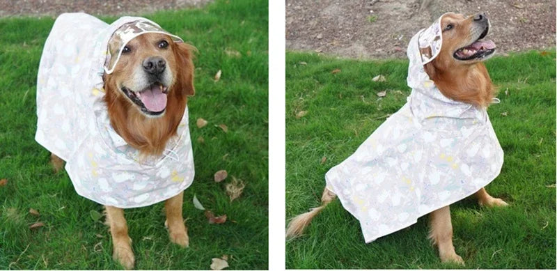 Waterproof Puppy Dog Raincoat with Hood