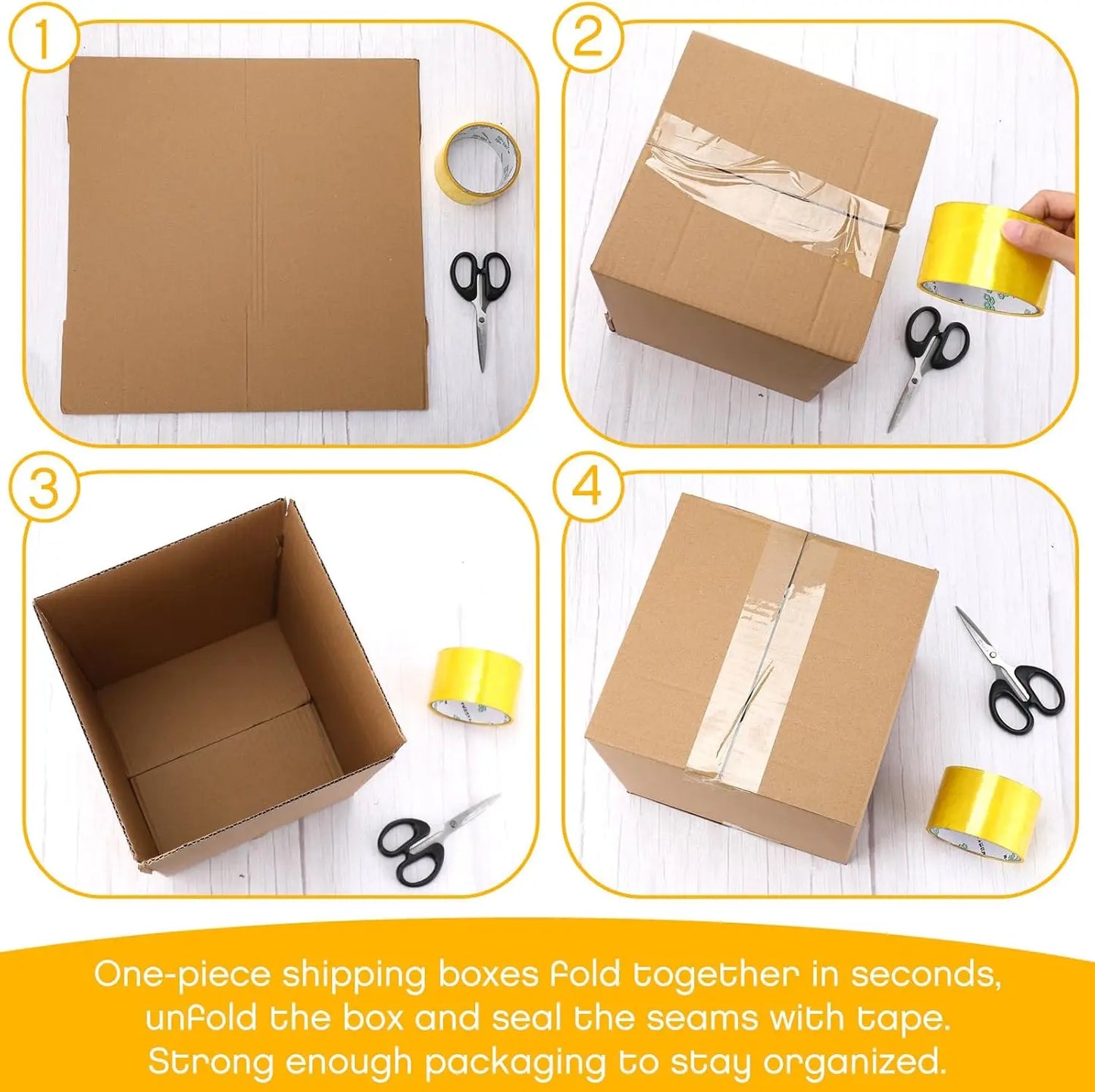 100-Pack Corrugated Paper Gift Boxes 6x6x6 in (15.2 x 15.2 x 15.2 cm). Brown Shipping & Mailing Boxes for Gifts, Packaging, Moving & Small Business