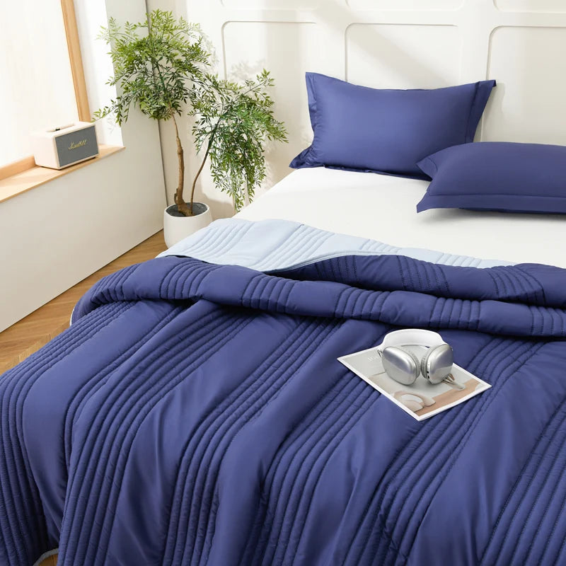 Elegant Solid Color Quilted Bedspread Set