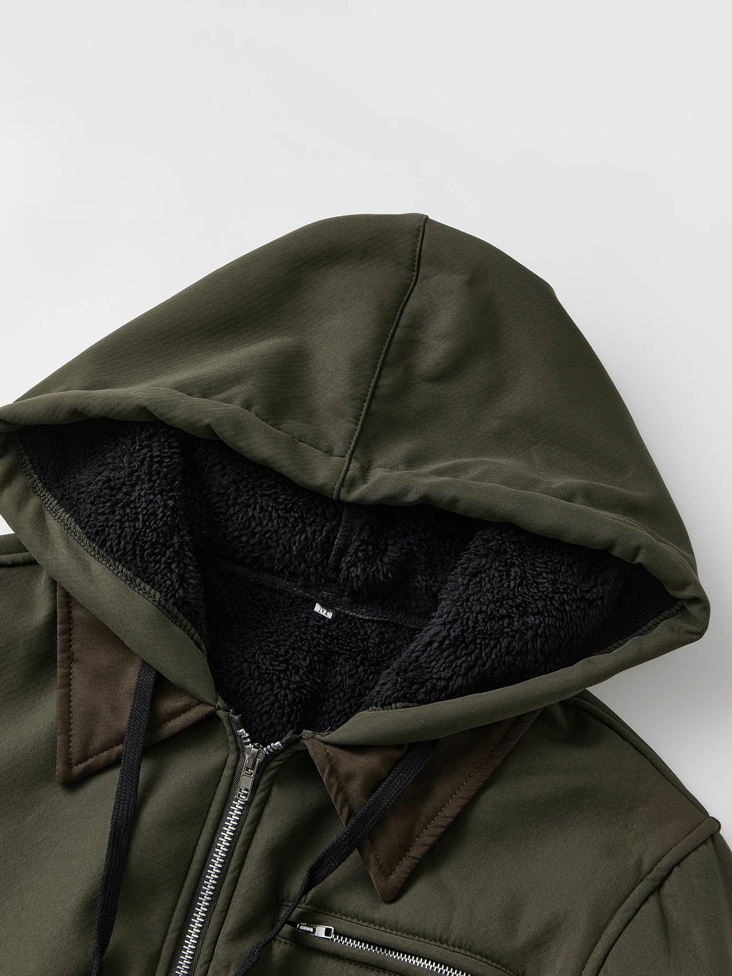 Men’s Hooded Zip-Up Jacket with Pockets