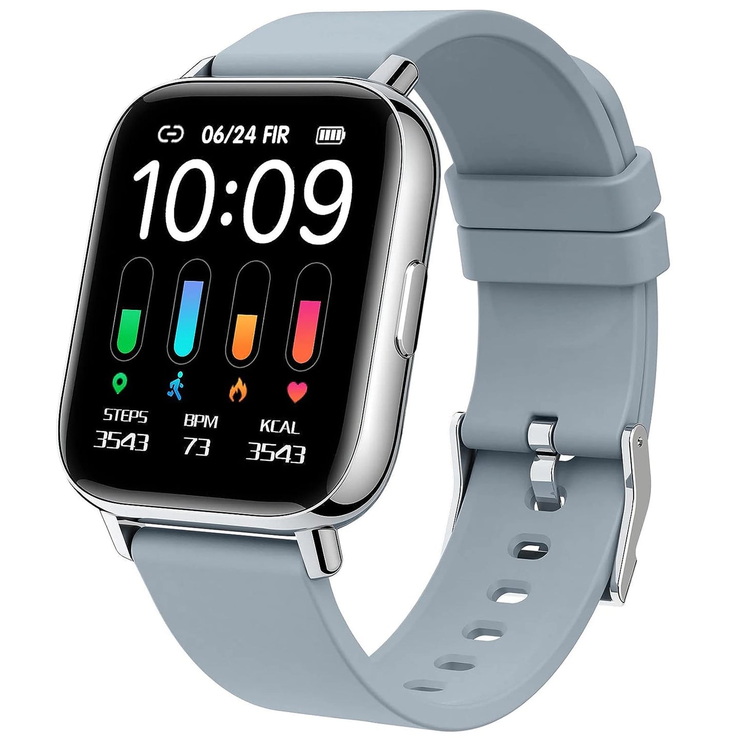 1.69” Bluetooth Smart Watch with Fitness & Health Tracking