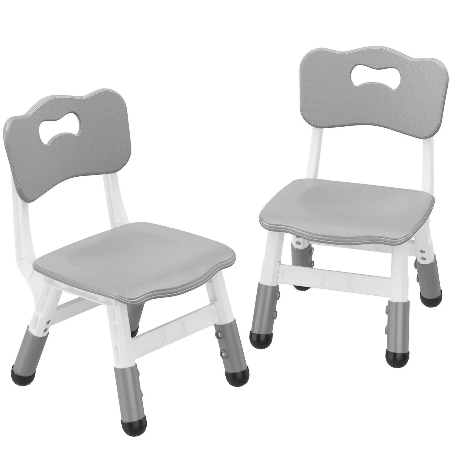 2-Piece Adjustable Kids Chair Set – Stackable Children’s Seating with 3-Level Height Adjustment