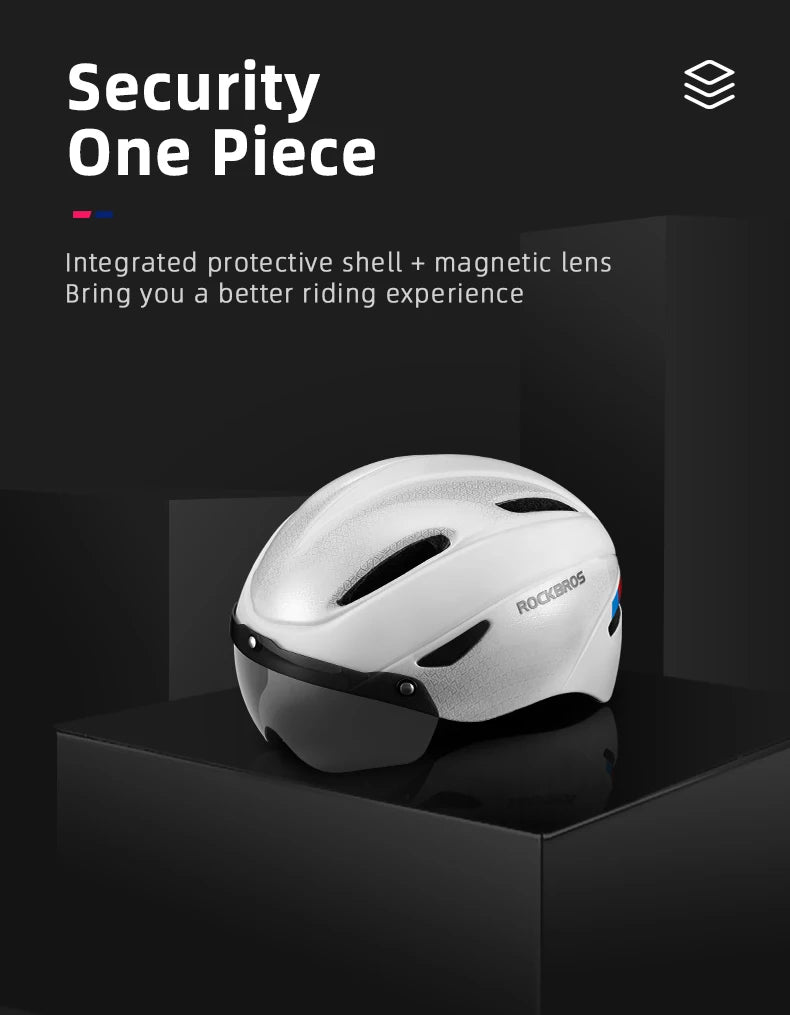 ROCBROS Adult Lightweight Cycling Helmet . Road & Mountain Bike Safety Helmet with Adjustable Fit and Ventilation